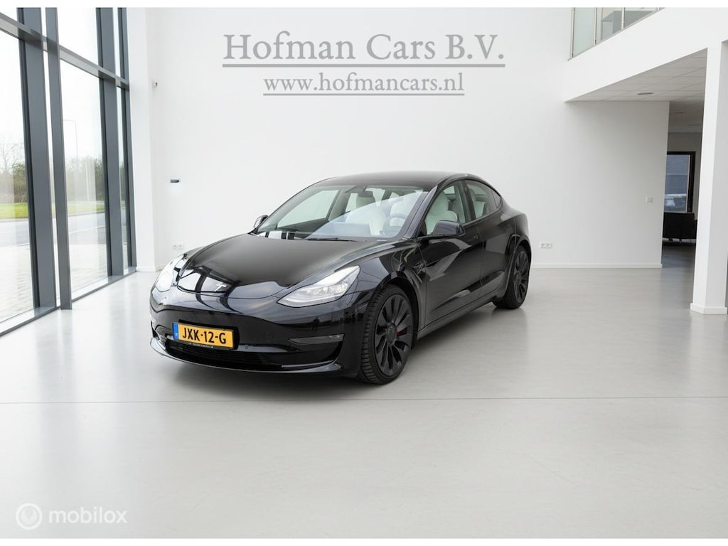 Tesla Model 3 Performance AWD 75 kWh | 12/2021 | 463 pk | Wit Interieur | Warmtepomp