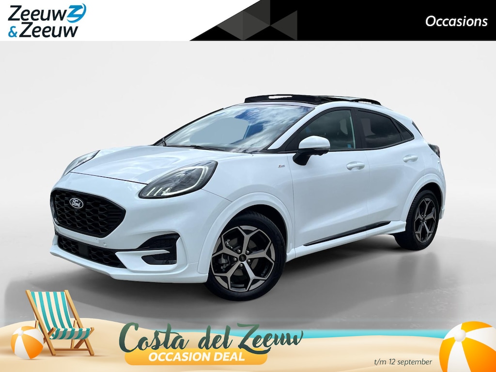 Ford Puma ST-line |elektrisch glazen panorama-dak| Elek achterklep| full-LED koplampen| dodehoek detectie| 12 maanden Bovag garantie|