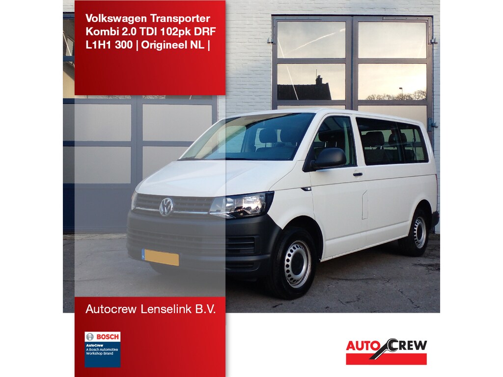 Volkswagen Transporter CC 2.0 TDI 102pk L1H1 300/2800 (Euro 6) | Origineel NL |