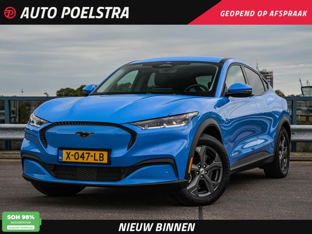 Ford Mustang Mach-E Extended RWD 98 kWh | SOH 97,5% | Camera | Leder | Keyless | ACC | Apple Carplay/Android Auto | Stoel-/Stuurverwarming | 18" | Dealeronderhouden