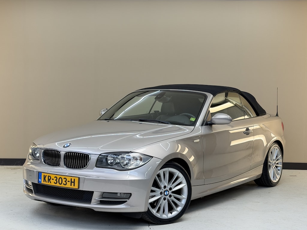 BMW 1-Serie Cabrio 120i, 170Pk, 2009, Sportstoelen, Climate control, Stoelverwarming, Cruise control, Parkeersensoren, Lichtmetalen velgen,