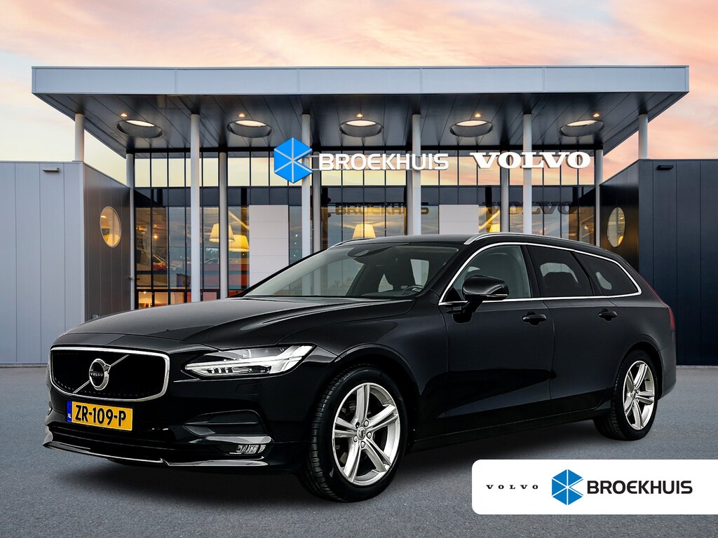 Volvo V90 T5 Momentum | 18" | Elektr. Trekhaak | Keyless | Elektr. Achterklep | Half/Leder | Parkeerverwarming | Stoel/Stuur/Achterbankverwarming | Navigatie