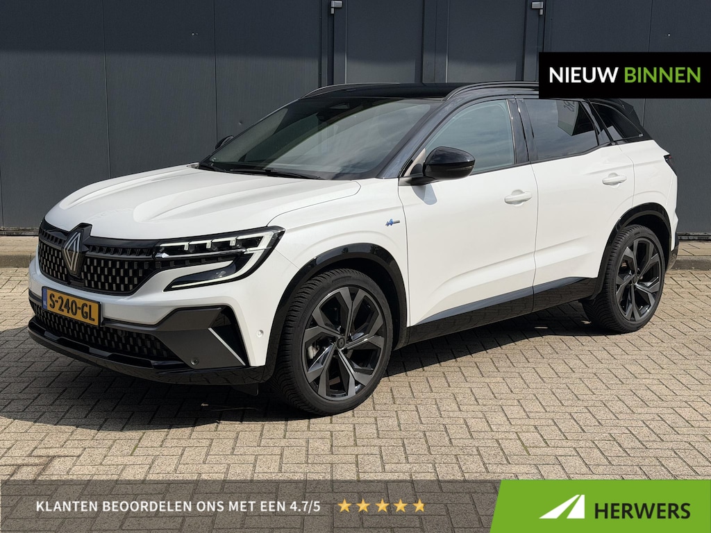 Renault Austral E-Tech full hybrid 200 techno esprit Alpine / Afneembare Trekhaak(1500 KG Trekgewicht) / All Season Banden / NAP Logisch / Pack Safety / Pack advanced Driving Assist / Adaptieve Cruise / Dode Hoek Detectie / Verwarmbaar stuurwiel / Draadloos laden Telefoon