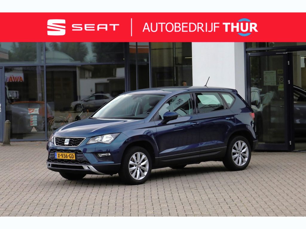 SEAT Ateca 1.4 EcoTSI Style 150PK / 110kW DSG, Door ons onderhouden, verwarmbare voorstoelen, wegklapbare trekhaak, navigatie, Apple Carplay & Android Auto, parkeersensoren achter, cruise control, multifunctioneel lederen stuurwiel, elektrisch verstel-, verwarm- en inklapbare buitenspiegels, 17" LMV met 4 seizoenenbanden, 2-zone climatronic etc.