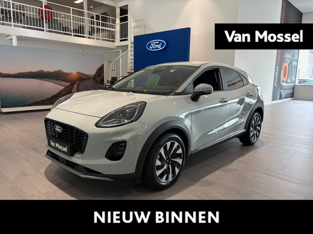 Ford Puma Titanium 1.0 EcoBoost Hybrid | €5000 KORTING!! | PARKEERSENSOREN V+A | CACTUS GREY | ALL WEATHER BANDEN |