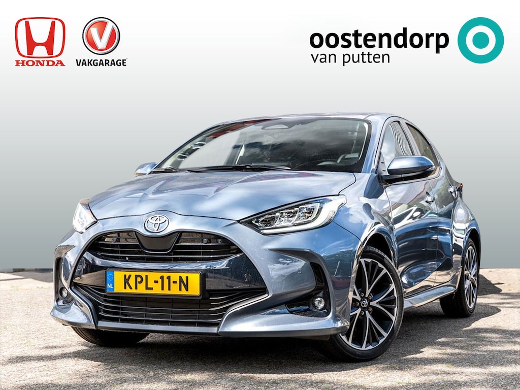 Toyota Yaris Full Hybrid Dynamic Plus Automaat | Celestite Grey Metallic | Dodehoeksensoren | Apple Carplay | Stoel-Stuurverwarming | PDC v/a | Nieuwstaat