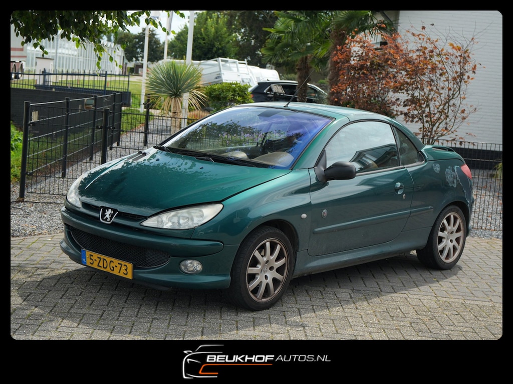 Peugeot 206 CC 1.6-16V Roland Garros Leer Airco Vaste prijs