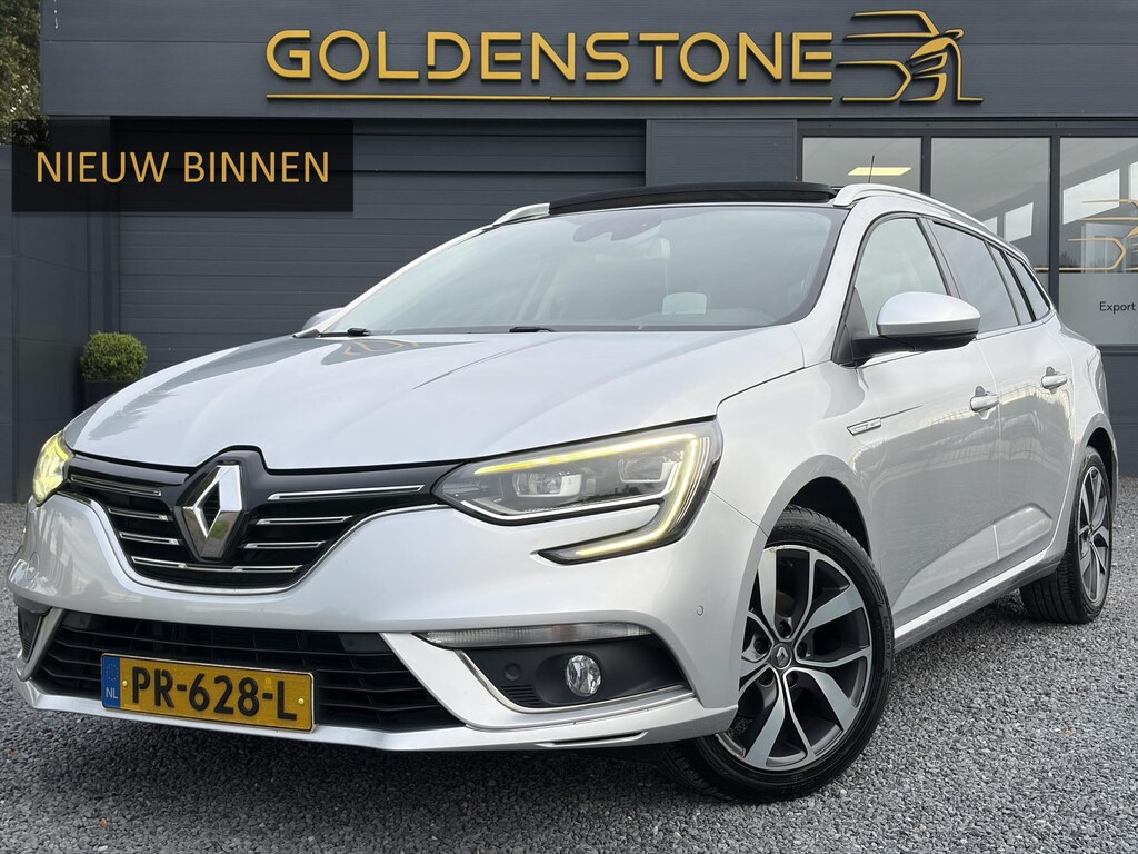 Renault Megane Estate 1.2 TCe Bose ✓2 Eigenaar✓Pano✓Camera✓Net beurt gehad✓Navi✓Keyless✓Clima✓Cruise✓Leder✓131pk✓Pdc V+A✓6 Bak✓Rijstrooksensor✓Dodehoeksensor✓17'' Lm velgen✓N.A.P✓Apk tot 09-2027