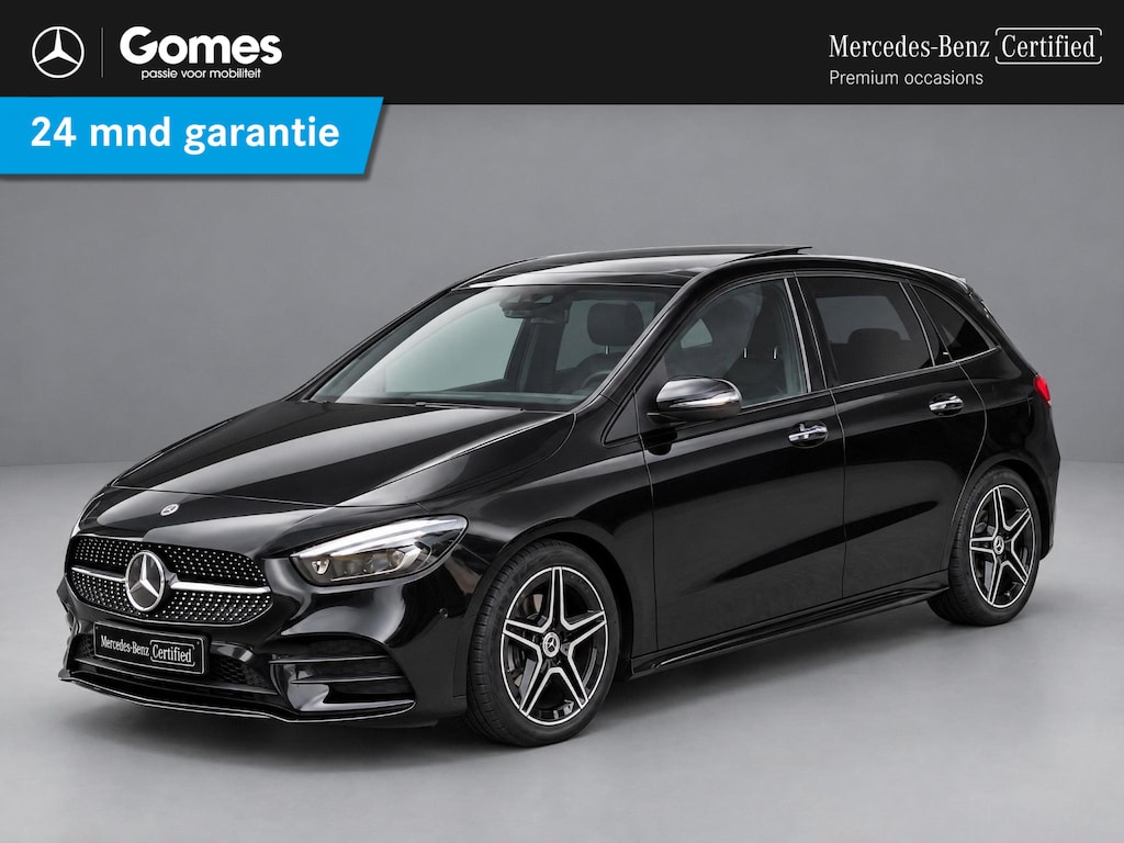 Mercedes-Benz B-klasse 180 Business Solution AMG | Panoramadak | Trekhaak Afneembaar | Night Pakket | Achteruitrijcamera | Memory Pakket | Sfeerverlichting | Stoelverwarming | Advanced Sound System | Dodehoekassistentie | Multibeam LED | Keyless-GO | Elektrisch Bedienbare Achterklep