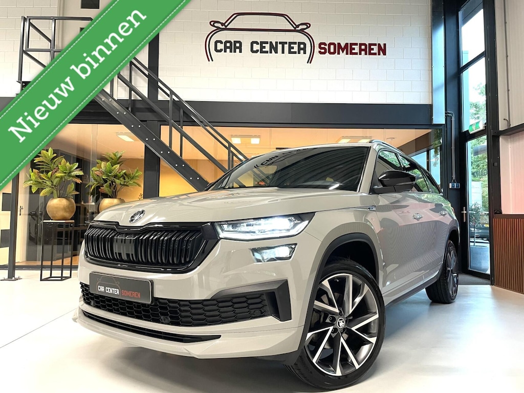 Skoda Kodiaq 1.5 TSI Sportline 7p. Cam/ Leder/ 19”/ Memo/ Trekhaak