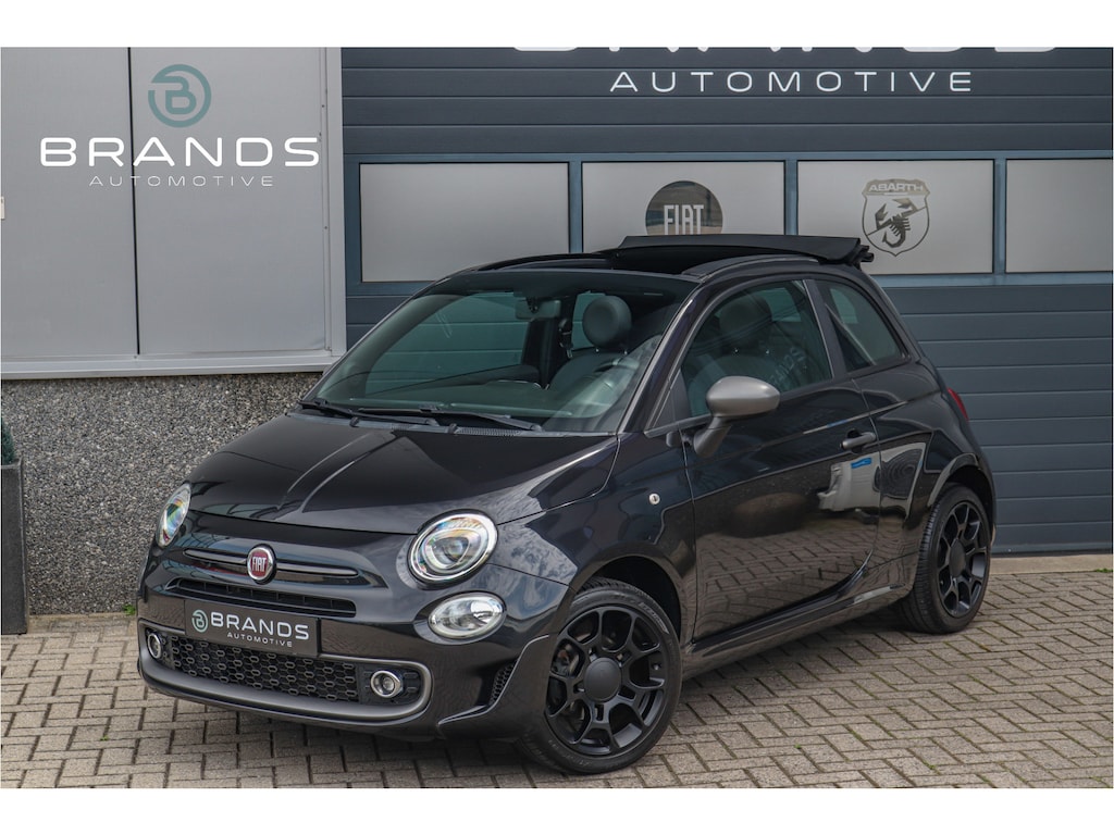 Fiat 500C 1.2 S Navi Carplay Airco Black on black PDC
