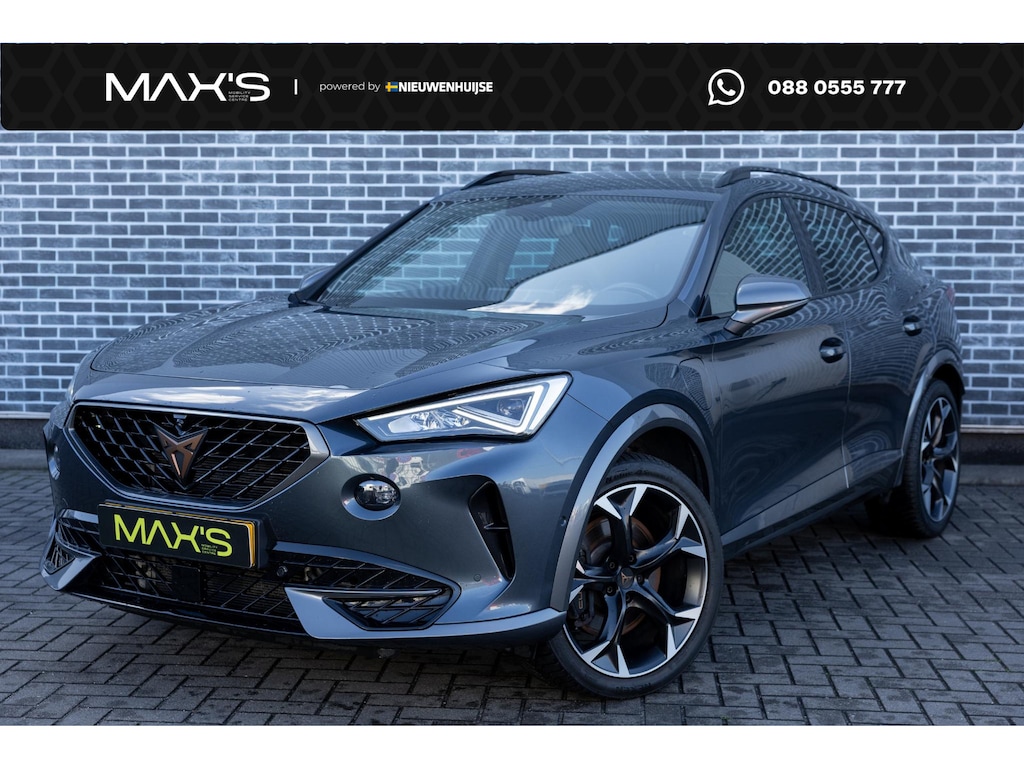 CUPRA Formentor 1.4 e-Hybrid VZ Performance | 360 Graden Camera | Parkeersensoren | Keyless Entry | Elektrische Achterklep | Cruise Control Adaptief | Dodehoekdetectie | Lichtmetalen Velgen 19 inch | Stoelverwarming | Navigatie | Apple Carplay | Android Auto | Plug-in Hybrid (PHEV)