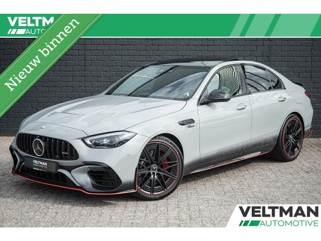 Mercedes-Benz C-klasse AMG 63 S E Performance F1 EDITION SCHAALSTOELEN BURMESTER PANO CARBON