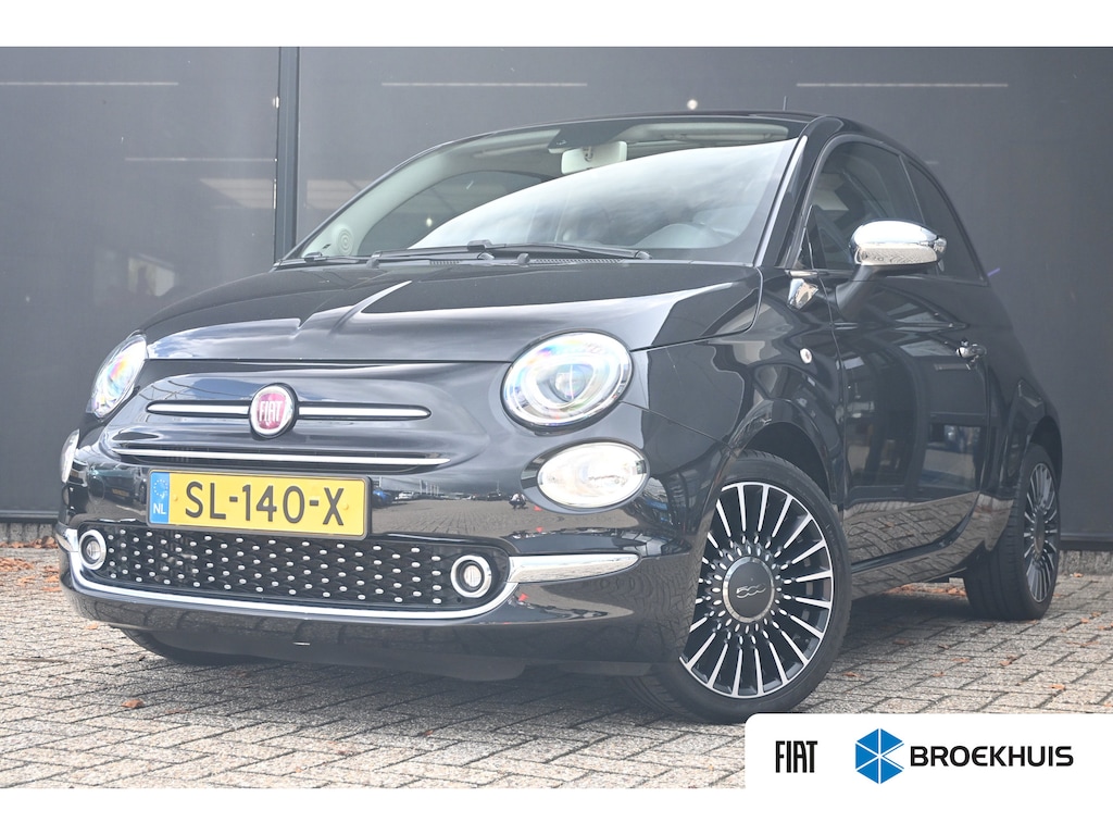 Fiat 500 0.9 TwinAir Turbo Lounge | Cruise control | Elektr glazen panorama dak | DAB | Airco | Elektr. ramen voor | LMV 16" |
