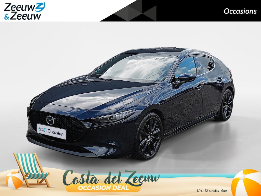 Mazda 3 2.0 e-SkyActiv-X M Hybrid 180 Luxury | Apple Carplay/Android Auto | Cruise control adaptief met Stop&Go | Dodehoek detectie | Climate control