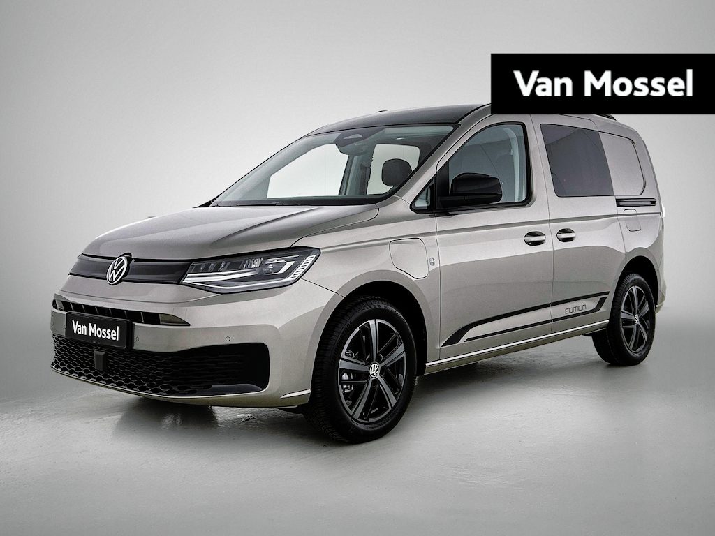 Volkswagen Caddy Flexible 1.5 TSI Hybride Limited Edition | Automaat | Multifunctioneel Stuurwiel | Adaptive Cruise Control | DAB+ | Digital Cockpit | Navigatie | Achteruitrijcamera | Led Lampen | Lane Assist | Parkeersensoren Voor + Achter | Apple/Android Carplay | Trekhaak | Vierseizoenbanden | ArtVelours Bekleding | Elektrisch Verstel/Verwarmbare Spiegels |