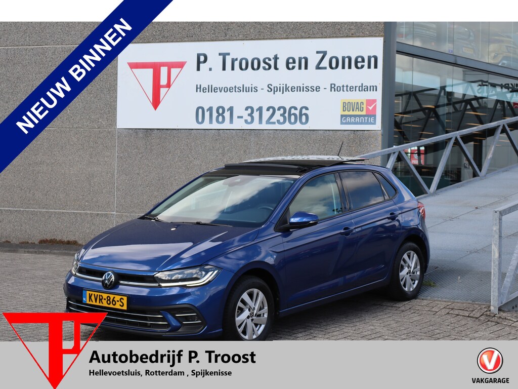 Volkswagen Polo 1.0 TSI Panoramadak/Apple carplay/Digitale teller/Stoelverwarming/Achteruitrijcamera/Adaptieve cruise control/Navigatie/Parkeersensoren/Climate control/DAB