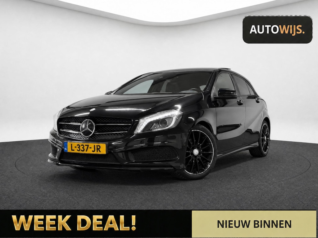 Mercedes-Benz A-klasse 180|AMG LINE|PANO|ALCANTARA|LED|STOELVERW|DEALER ONDERHOUDEN