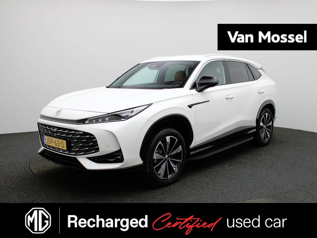 MG MG HS 1.5 PHEV Aut. Luxury | 7 jaar fabrieksgarantie | Bruin Leder | 100km Elektrisch | Navi | CarPlay | 360 Camera | Stoelverwarming | Led Koplampen |