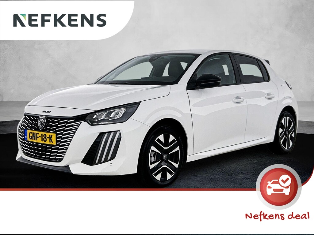 Peugeot 208 Allure Hybrid 110pk Automaat | Lage kilometerstand! | Navigatie | Climate Control | Cruise Control | Parkeersensoren v+a | Armsteun | Digitaal instrumentenpaneel | Draadloze Apple Carplay / Android Auto | DAB+ radio | Led koplampen | Donker getint glas | 16" lichtmetalen velgen |