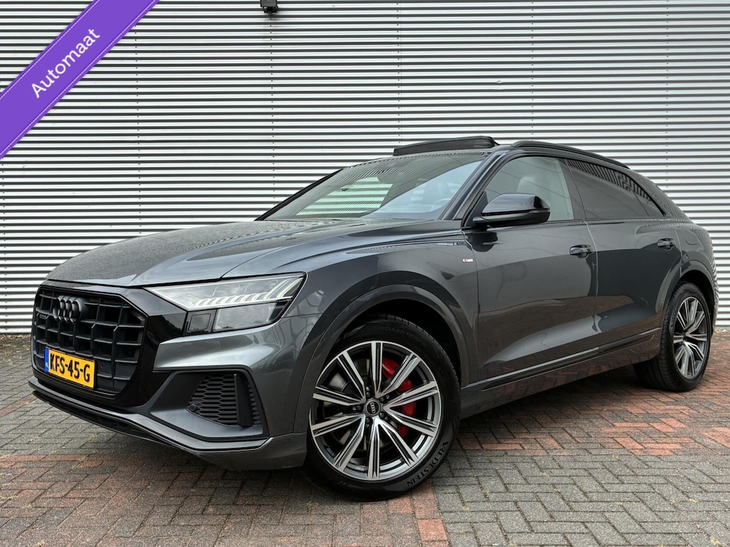 Audi Q8 60 TFSI e quattro Pro Line S Competition Pano Cruise Led Camera Carplay Leer Vol Opties 2022 Eerste Eigenaar Perfecte Staat