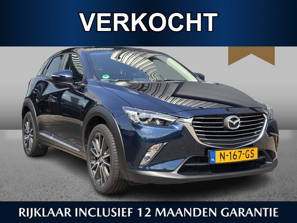 Mazda CX-3 2.0 SkyActiv-G 120 GT-M Automaat/Trekhaak/HUD/CC/CAM/Leder/Dealeronderhouden/