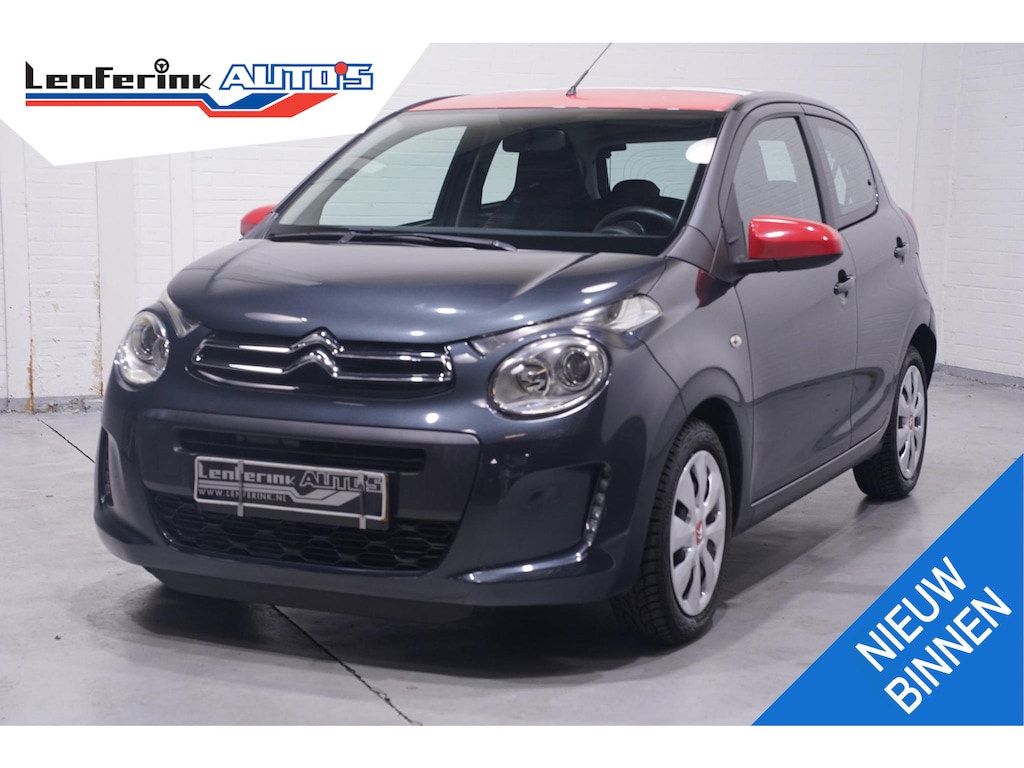 Citroën C1 1.2 PureTech Shine airco bleutooth stuurbediening stoelverwarming 4-seizoen-banden cruise-controle spiegels electrisch verstelbaar cv met sleutel