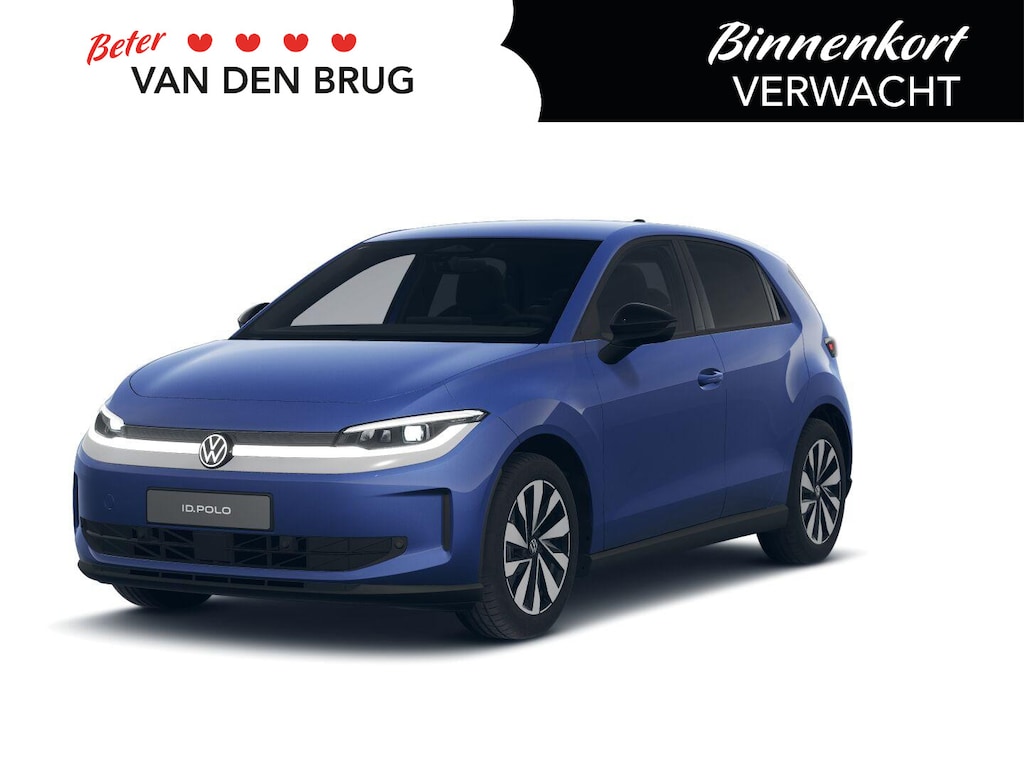 Volkswagen ID.Polo Style 37 kWh | Trekhaak | Led Matrix | camera | Stoel & Stuurverwarming | Keyless | 17 inch Edinburgh | 5 jaar onderhoud inclusief |