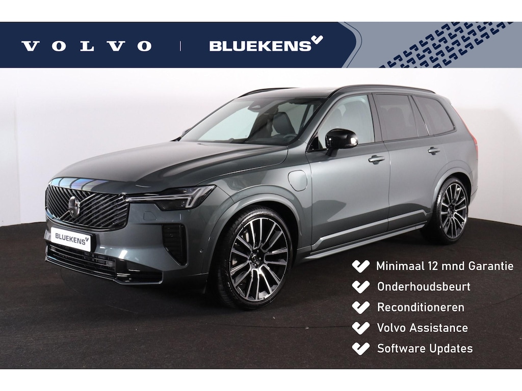 Volvo XC90 T8 Recharge AWD Ultra Dark Exec. Ed. - Luchtvering - Panorama/schuifdak - IntelliSafe Assist & Surround - 360º Camera - Bowers & Wilkins audio - Adaptieve LED koplampen - Verwarmde voorstoelen, stuur & achterbank - Parkeersensoren voor & achter - Elektr. bedienb. voorstoelen met geheugen - Geventileerde voorstoelen - Head up display - Draadloze tel. lader - Extra getint glas - 22' LMV