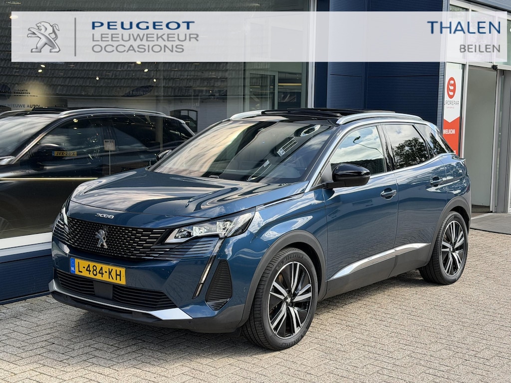 Peugeot 3008 1.6 HYbrid4 300PK GT Pack | Trekhaak 1250KG | 4-Wielaandrijving | Plug-In Hybride | Panoramisch Schuif-/Kanteldak | FOCAL Premium Audio | Stoelenpakket | Stoelverwarming | Keyless Pakket | 360 Graden Camera | Dode Hoek Detectie | Digitaal Dashboard |
