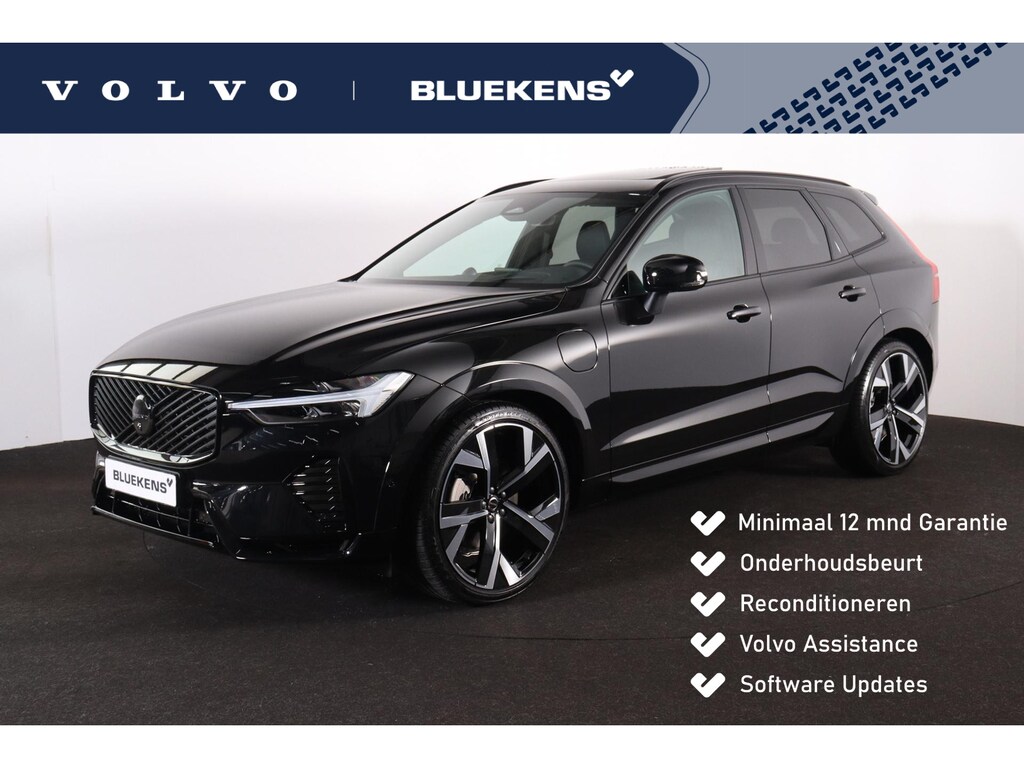 Volvo XC60 T8 Recharge AWD Ultra Black Edition Exec. - Luchtvering - Panorama/schuifdak - IntelliSafe Assist & Surround - 360º Camera - Bowers & Wilkins audio - Adaptieve LED koplampen - Verwarmde voorstoelen, stuur & achterbank - Parkeersensoren voor & achter - Elektr. bedienb. voorstoelen met geheugen - Geventileerde voorstoelen - Head up display - Draadloze tel. lader - Extra getint glas - Inklapbare trekhaak - 22' LMV