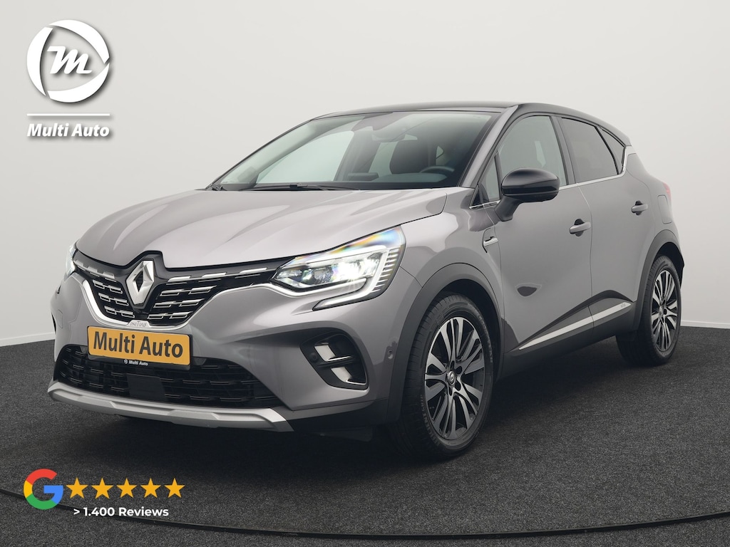 Renault Captur 1.6 E-Tech Initiale Paris PHEV 160pk Dealer O.H | Adaptive Cruise | 360 Camera | Lederen Sportstoelen Verwarmd | Stuur Verwarmd | Blis | Keyless | Navigatie | DAB | 18"L.M | Plug In Hybrid |