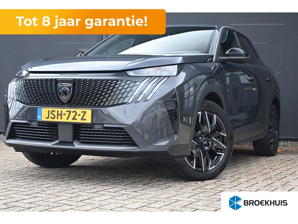 Peugeot 3008 1.2 Hybrid 145 Allure Tot 8 Jaar Garantie! | Navi by app | Achteruitrijcamera | Cruise control | DAB | Keyless Entry | Full Led | Draadloze telefoonlader | Extra getint glas | LMV 19" |