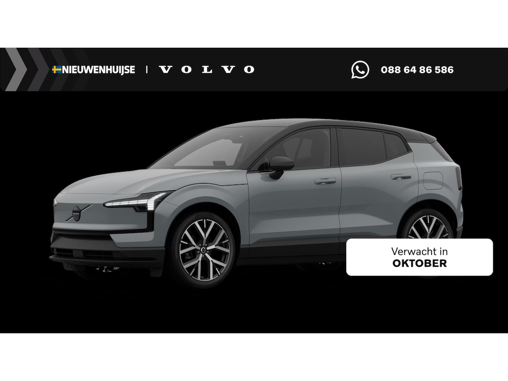 Volvo EX30 P5 Long Range Plus Black Edition Europa 69 kWh | 272PK | Stoel/Stuur verwarming | Harman/Kardon | 20" Velgen | Extra Getint Glas | Adaptive Cruise | Camera | Elektrisch Verstelbare Stoelen |