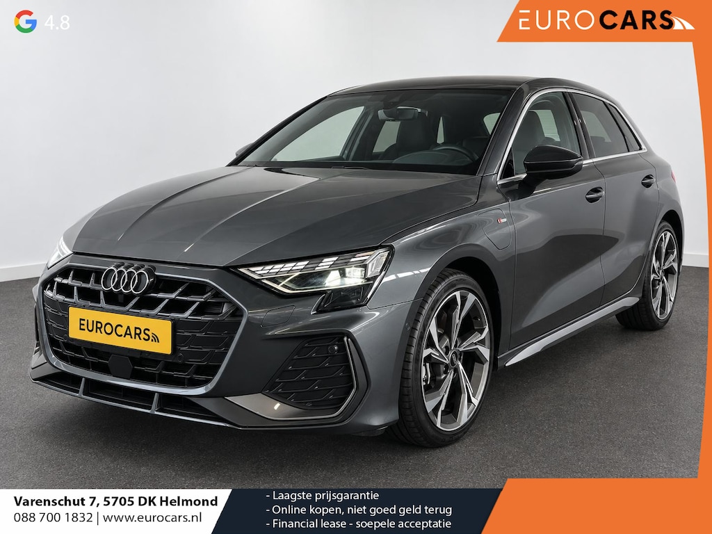 Audi A3 Sportback 40 TFSI e 204pk Automaat S-Line edition Comfort pakket Plus Lichtmetalen Velgen 18" Matrix Led Parkeer sensoren Camera Cruise Control Adaptive Navigatie Apple Carplay/Android Auto