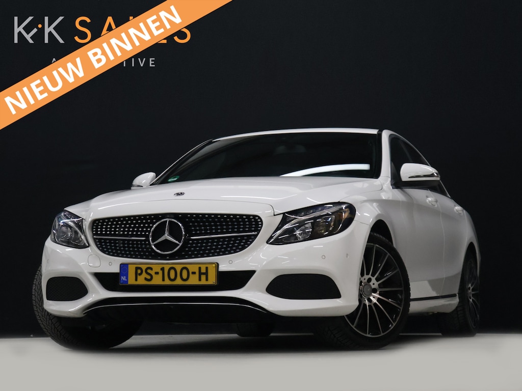 Mercedes-Benz C-klasse 160 Premium [CRUISE CONTROL, STOELVERWARMING, CAMERA, PDC V+A, BLUETOOTH, NAVIGATIE, AIRCO, STUUR MULTIFUNCTIONEEL,  DODEHOEK ASSISTENT, NIEUWSTAAT]