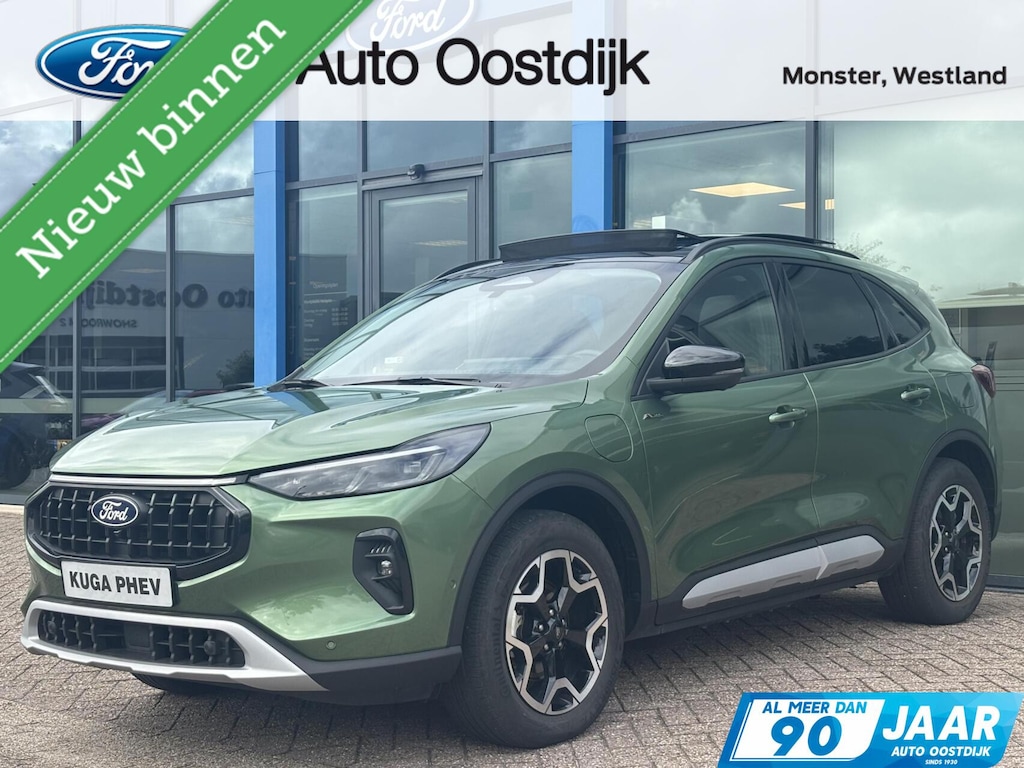 Ford Kuga 2.5 PHEV Active X 243PK Afn. Trekhaak Panodak Winterpack Matrix-LED 360-Camera B&O AGR-Stoelen Navi Carplay Keyless Climate Privacy Glass *Full-Options*