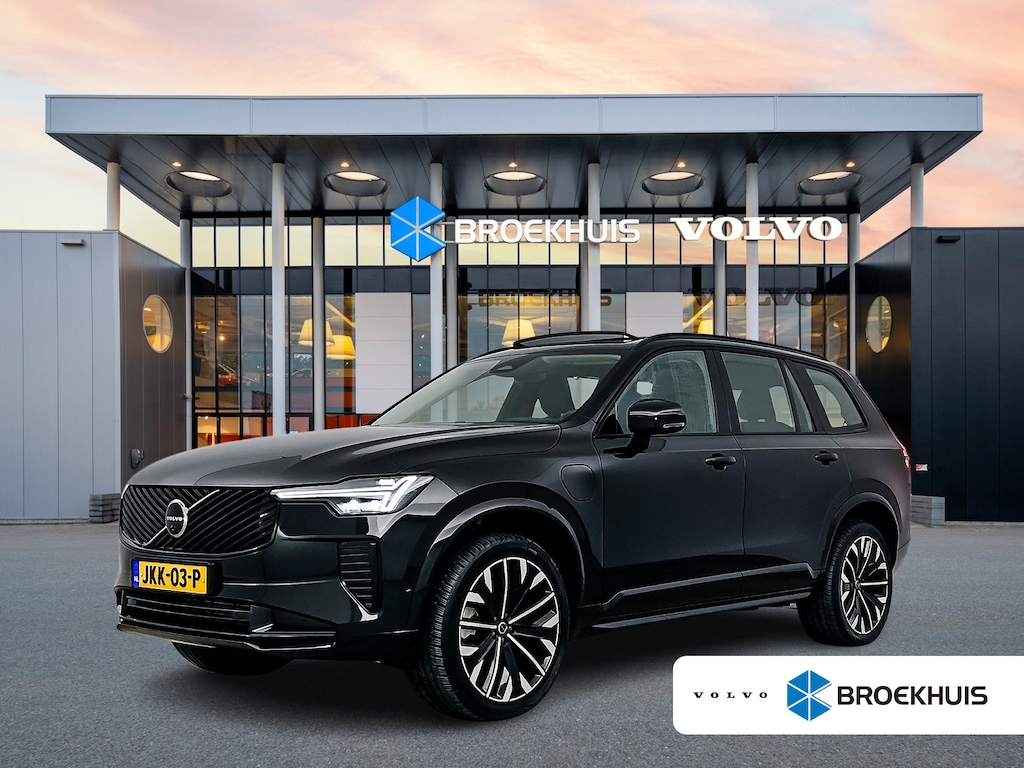 Volvo XC90 T8 Recharge Ultra Dark | 21" | Luchtvering | Bowers & Wilkins | Trekhaak | Geventileerd Nappa | Stoelmassage | Panoramadak | Head-Up | 360 Camera | Gelaagd Glas