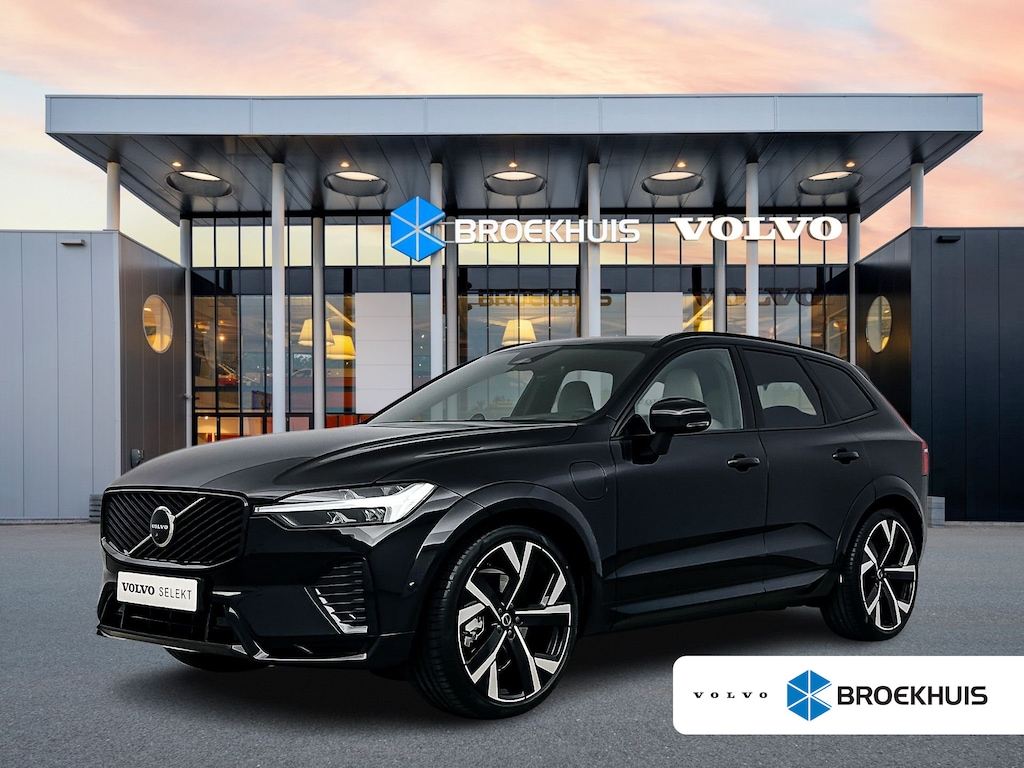 Volvo XC60 T8 Recharge Ultra Dark | 22" | Trekhaak | Luchtvering | Bowers & Wilkins | Getint & Gelamineerd glas | Alarm | Head-up | Panoramadak | 360 Camera | Stoel/stuur/achterbankverwarming