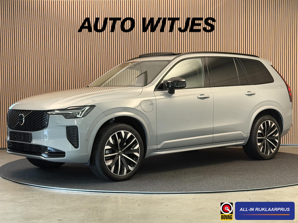 Volvo XC90 2.0 T8 450PK Plug-in hybrid AWD Ultra Dark | Panodak | LED | Leder | H & K | Memory | 360 Camera | Head-Up | Incl. garantie