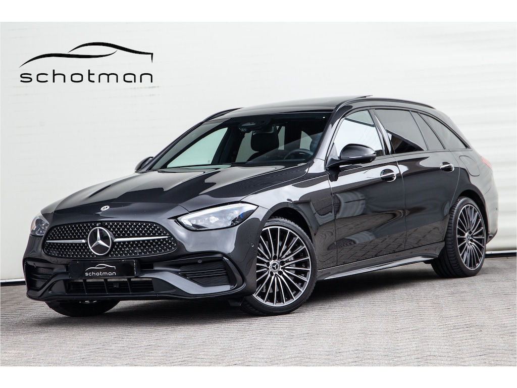 Mercedes-Benz C-klasse Estate 300 e AMG Premium, Pano, Distronic, Trekhaak, Nightpakket 2023