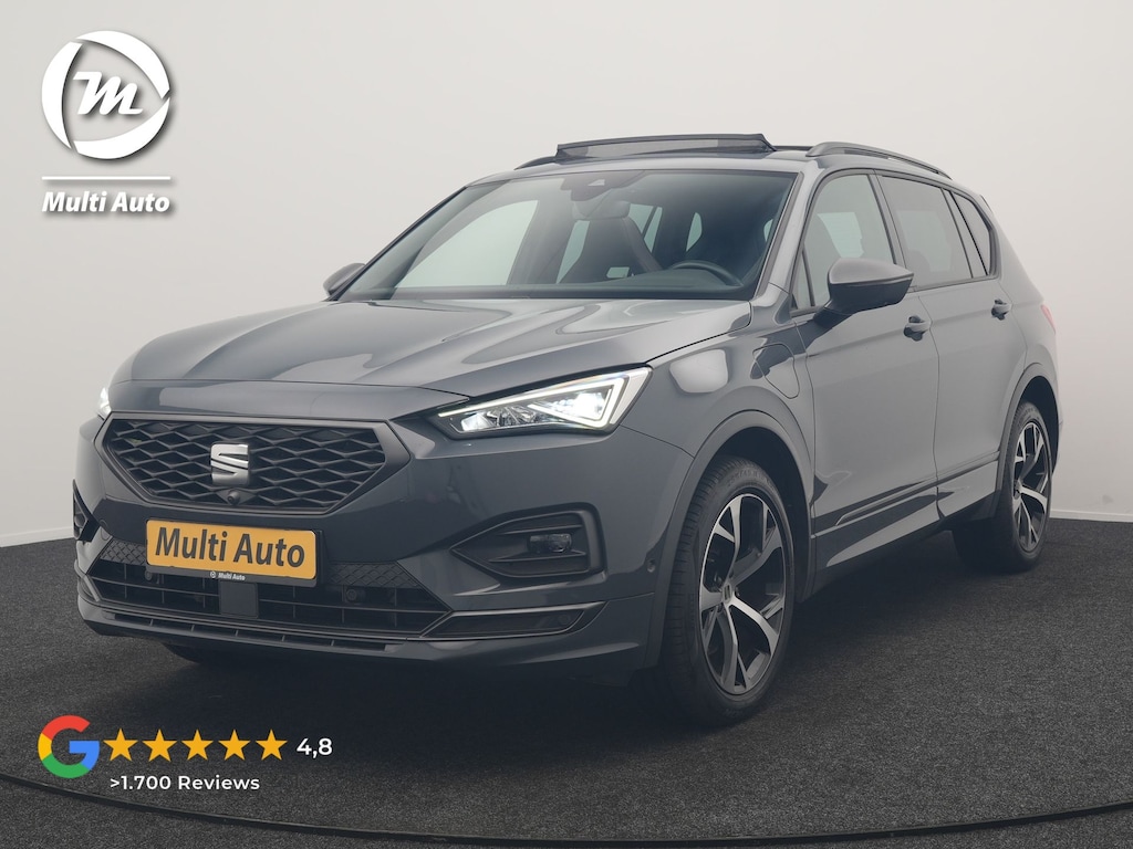 SEAT Tarraco 1.4 TSI e-Hybrid PHEV FR Business Intense 245pk Dealer O.H. | Trekhaak Af Fabriek | Panodak | Adaptive Cruise | 360 Camera | Sportstoelen Memory & Verwarmd | Blis | Keyless | Stuur Verwarmd | Apple Carplay | Navigatie | DAB | Plug In Hybrid |