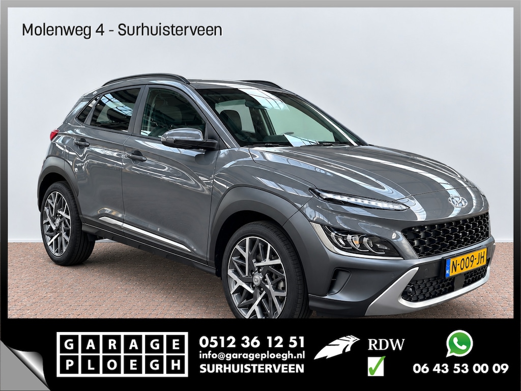 Hyundai Kona 1.6 GDI HEV Premium Automaat Stoelkoel+verw. Carplay Adap.Cruis
