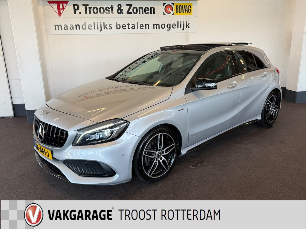 Mercedes-Benz A-klasse 180 AMG White Art | Automaat | Panoramadak | Achteruitrijcamera | Origineel Nederlands | Cruise control | Climate control | Adaptief onderstel | 18''INCH AMG | Navigatie