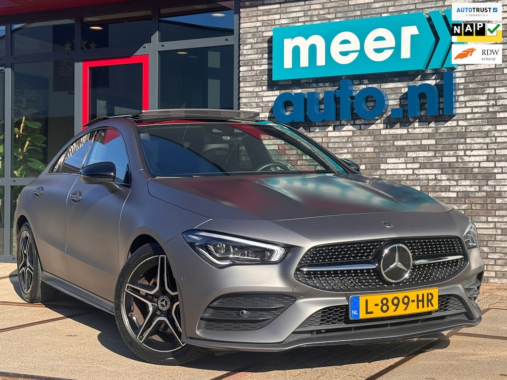 Mercedes-Benz CLA 200 AMG VOL! PANO l EL-STOEL l MATRIX l ADAPT.CRUISE l SFEER l KEYLESS l CARPLAY l DODE HOEK l ORG.NL l