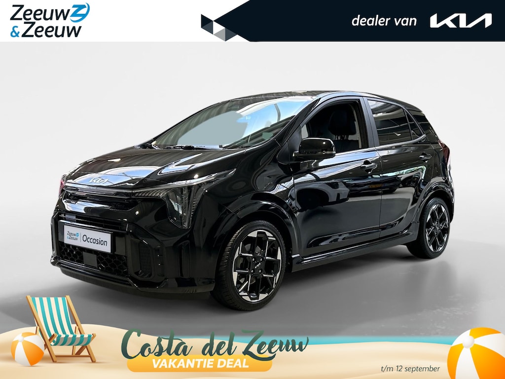 Kia Picanto 1.0 DPI GT-Line Automaat | Apple Carplay / Android Auto | Navigatiesysteem | Stoel + Stuurverwarming | Elektrisch Bedienbaar Schuif / Kanteldak | Parkeersensoren + Camera Achter | Cruise Control | Dodehoekdetectie + Correctie | Lichtsensor | 16"Lichtmetalen Velgen