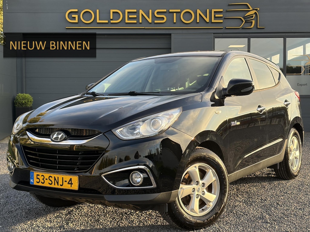 Hyundai ix35 1.6i GDI Dynamic ✓1e Eigenaar✓Trekhaak✓Clima✓Cruise✓6 Bak✓135pk✓Lm velgen✓4x Elekt Ramen✓Apk tot 03-2027