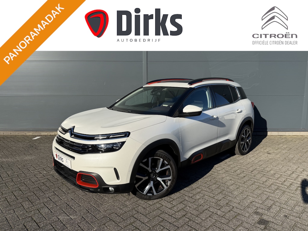 Citroën C5 Aircross 180pk Shine (Elektrisch Schuifdak - Trekhaak - Leder incl verwarming/massage/geheugen - Elektrische klep - LED - Grip Controle - Keyless Entry)