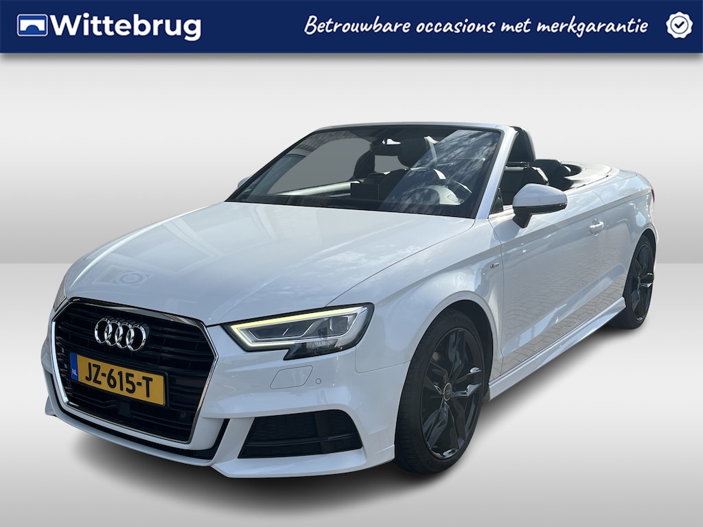 Audi A3 Cabriolet 1.4 TFSI S-Line / AUTOMAAT/ ACC/ 2X-S-LINE/ SMARTPHONE INTERFACE/ PARK.SENSOREN V+A/ CAMERA/ STOELVERWARMING/ DIGITAL DASH/ RIJ-MODI/ NAVI/ CLIMA/ LED/ 18'' LMV