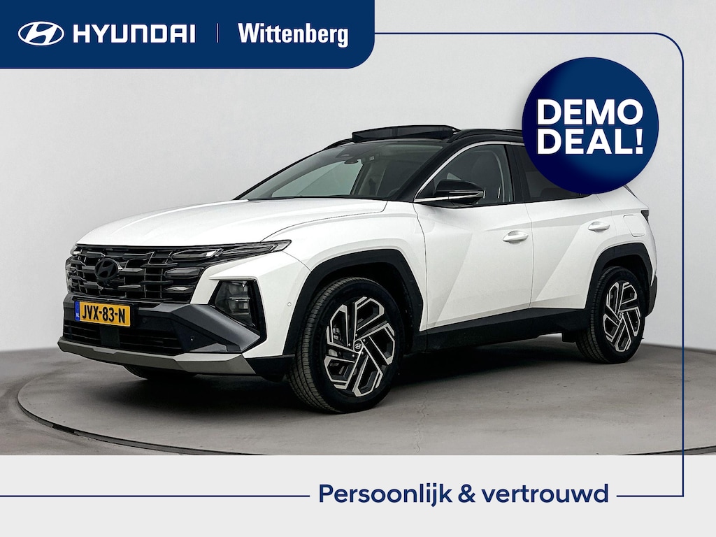 Hyundai Tucson 1.6 T-GDI HEV Premium Sky | Panoramadak | Leer | Trekhaak | Trekgewicht 1510kg | 360 Camera | Memory |